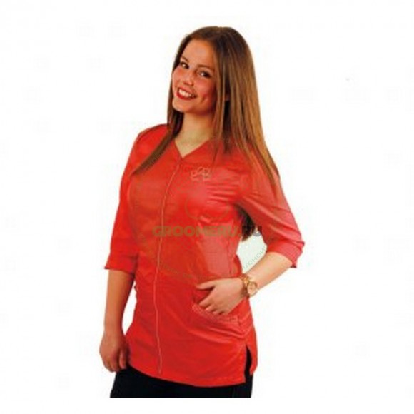 Рубашка на молнии с рукавом 3/4 Tikima Aleria оранжевая, размер XL