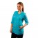 Рубашка грумера на молнии с рукавом 3/4 Tikima Aleria голубая, размер S